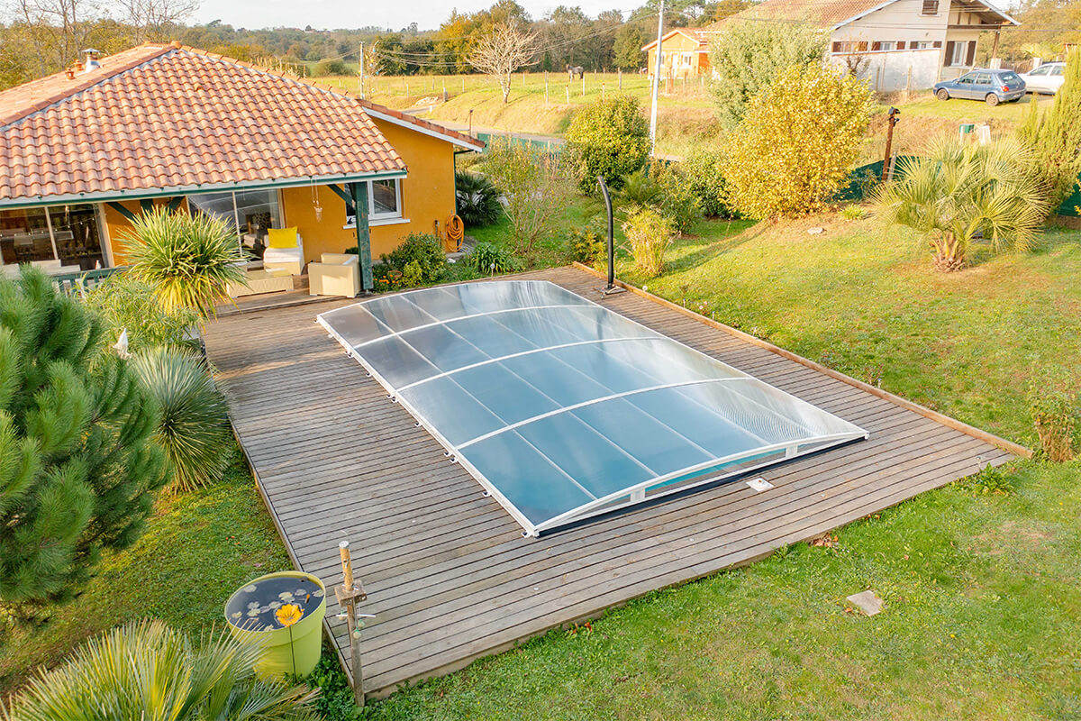 Copertura Telo Estivo Gre per Piscina Rotonda Interrata 550 cm